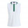 G/Fore CONTRAST TECH PIQUÉ LADY SLEEVELESS POLO