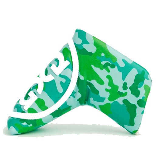CIRCLE G'S CAMO VELOUR LINED BLADE PUTTER COVER