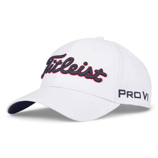 Titleist Tour Performance Cap - Titleist Tour Performance Cap - White/Navy/Red